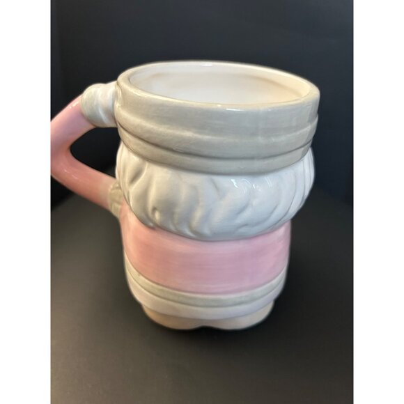 Christmas Mug Ceramic Nutcracker Mug With Pink & White Holiday Design Large - Picture 3 of 9